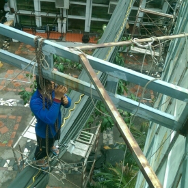 Mái xếp di động lọc giang