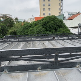 Mái Xếp che sân vườn Quận 3
