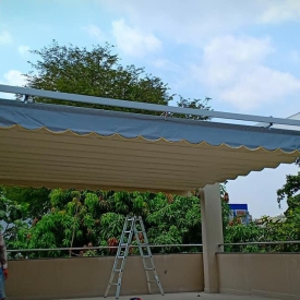 Mái xếp di động ấp 2 Tân an Long An 