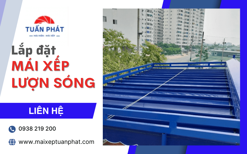 mái xếp lượn sóng