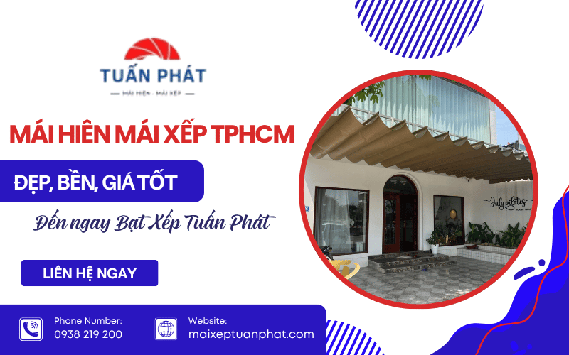 Mái hiên mái xếp TPHCM