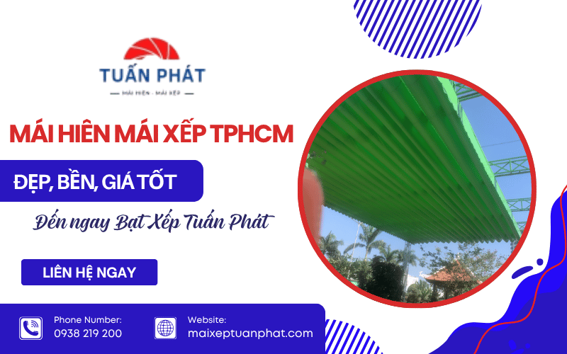 Mái hiên mái xếp TPHCM