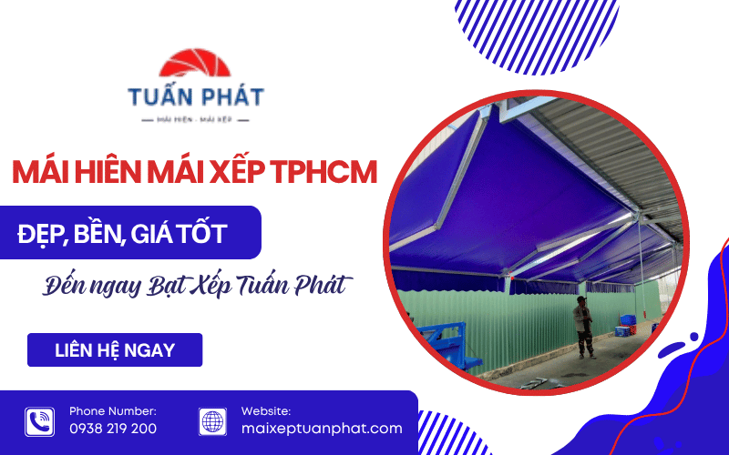 Mái hiên mái xếp TPHCM